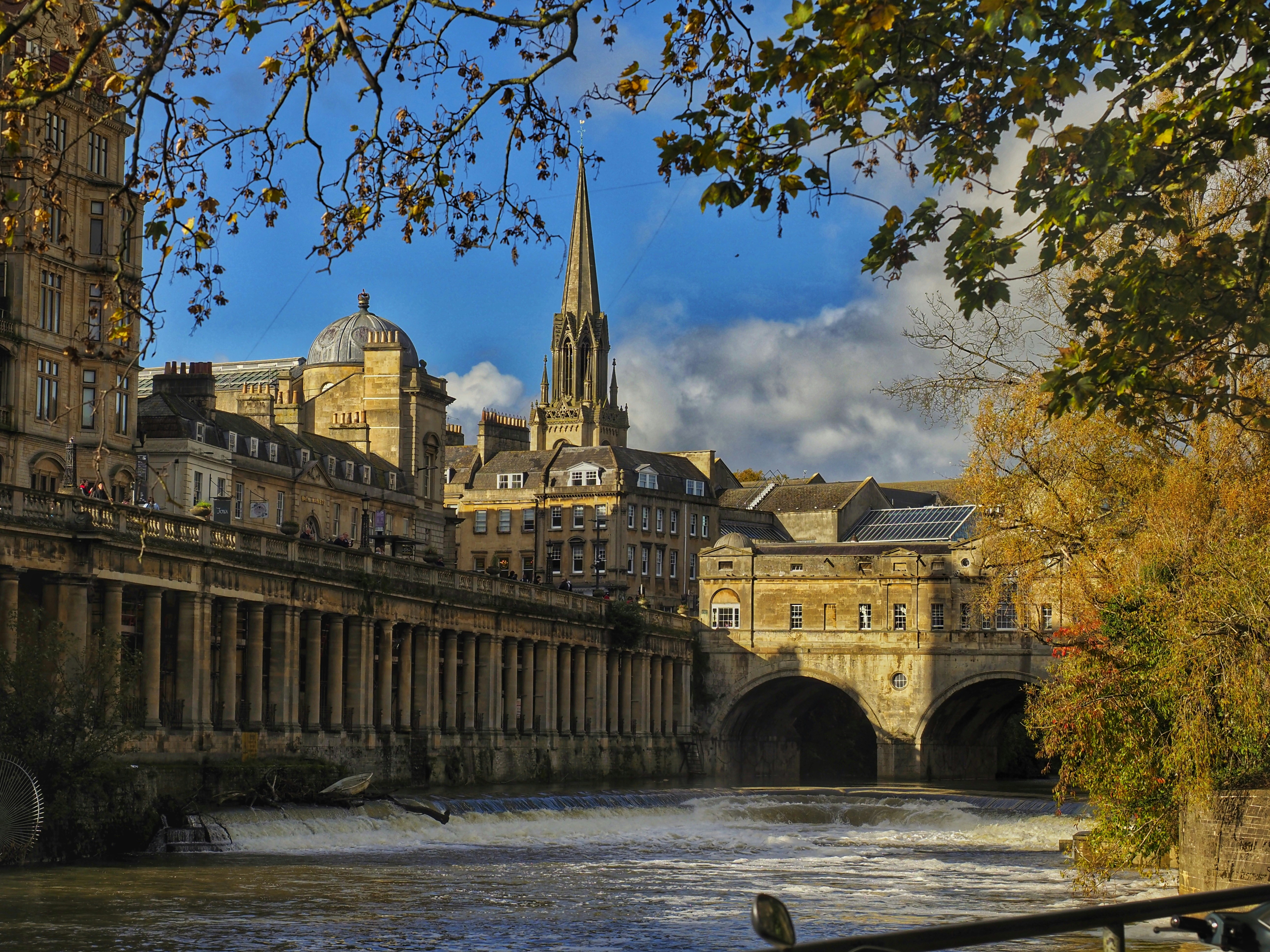 The Georgian skyline of Bath, England 